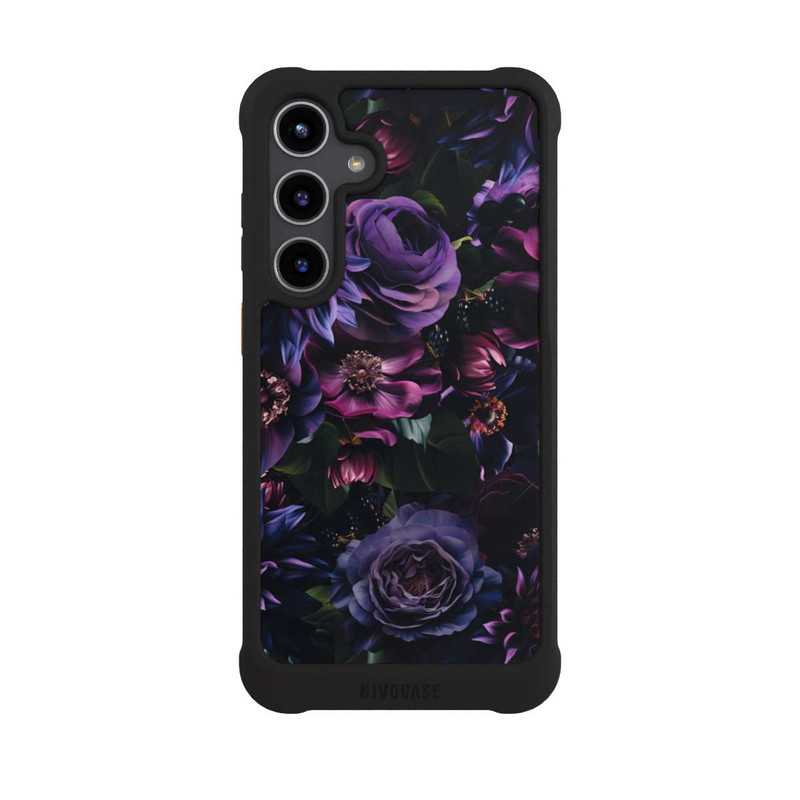 Galaxy S24 + NIVOmax Dunkle Lila Blüten 