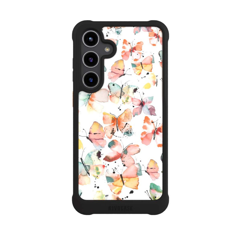 Galaxy S24 + NIVOmax Butterflies Watercolor Pattern
