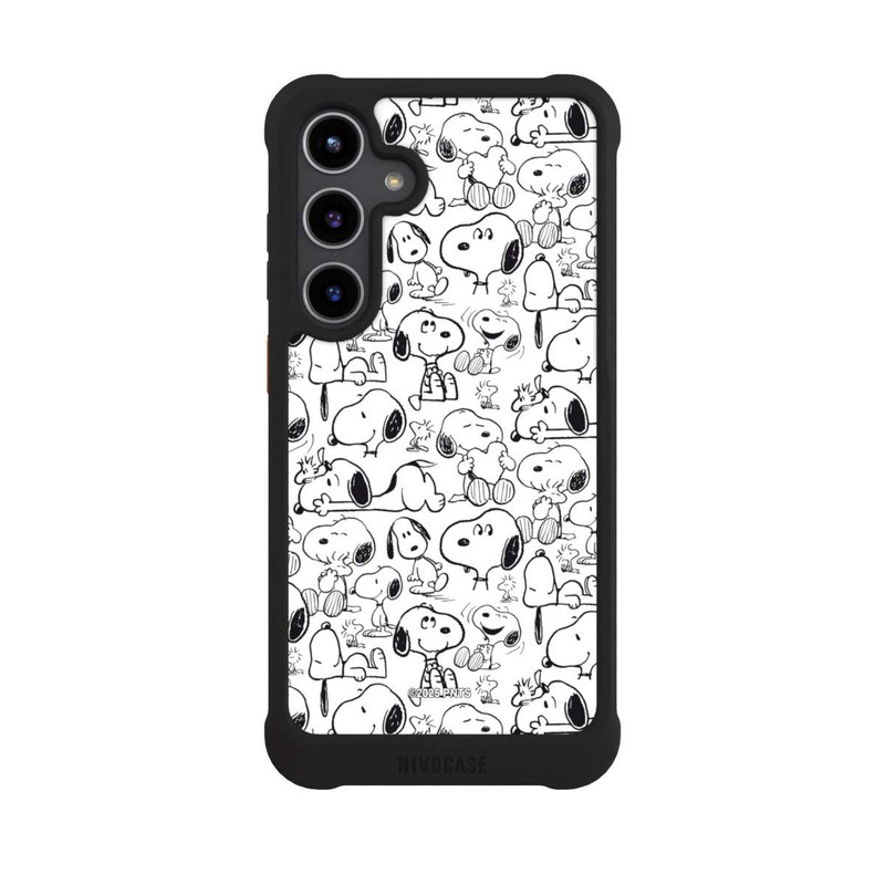 Galaxy S24 + NIVOmax Classic Snoopy Pattern White