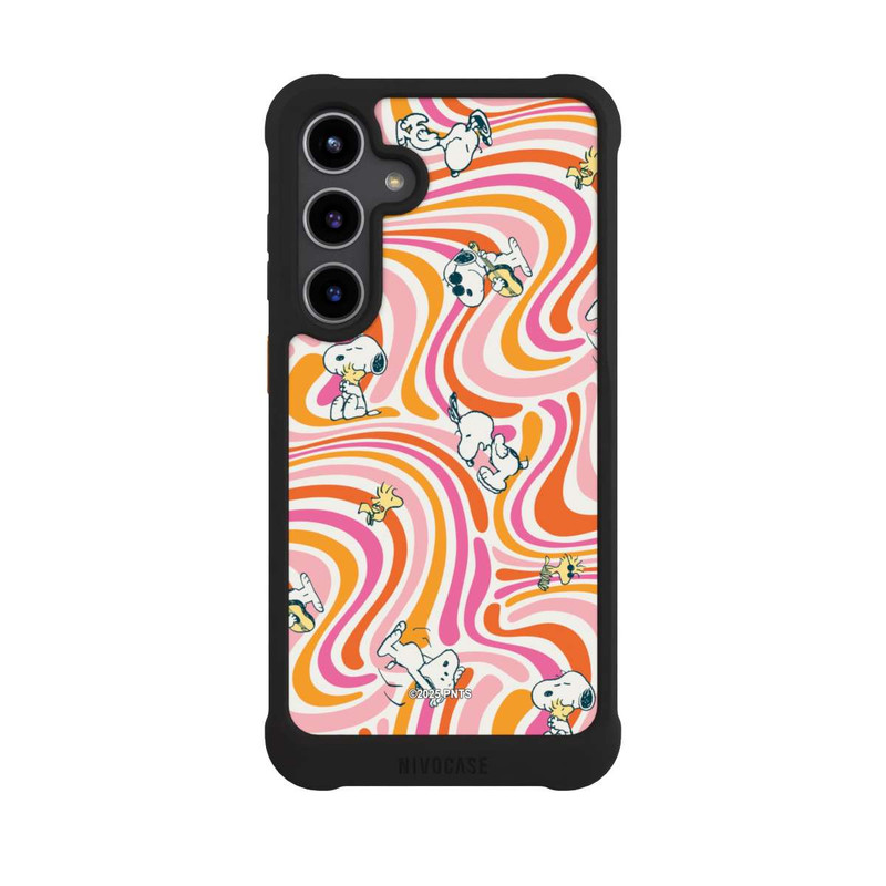 Galaxy S24 + NIVOmax Peanuts Hippie Pattern Orange