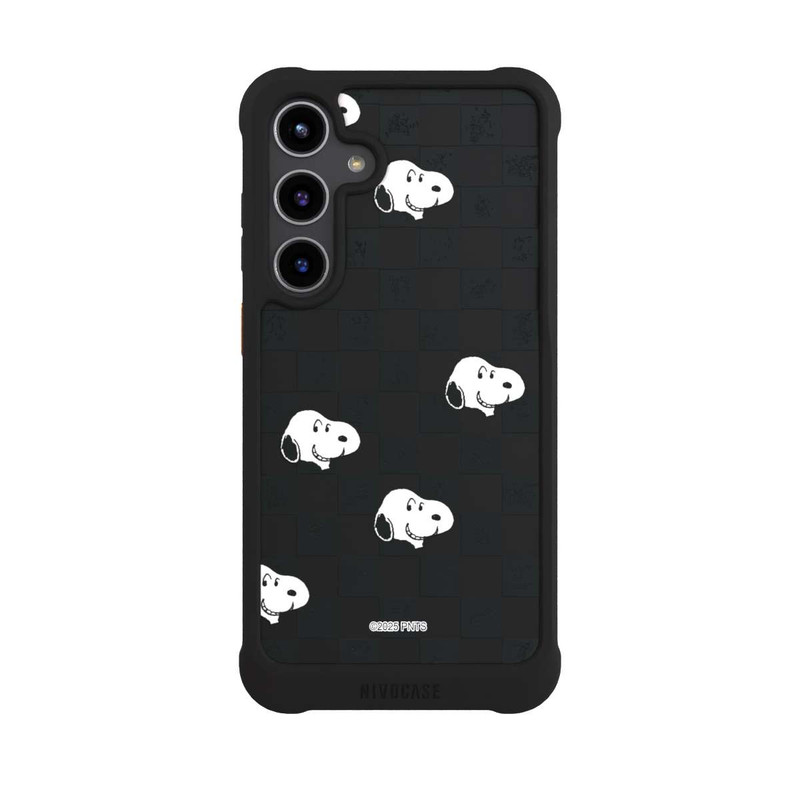 Galaxy S24 + NIVOmax Snoopy Checked Pattern