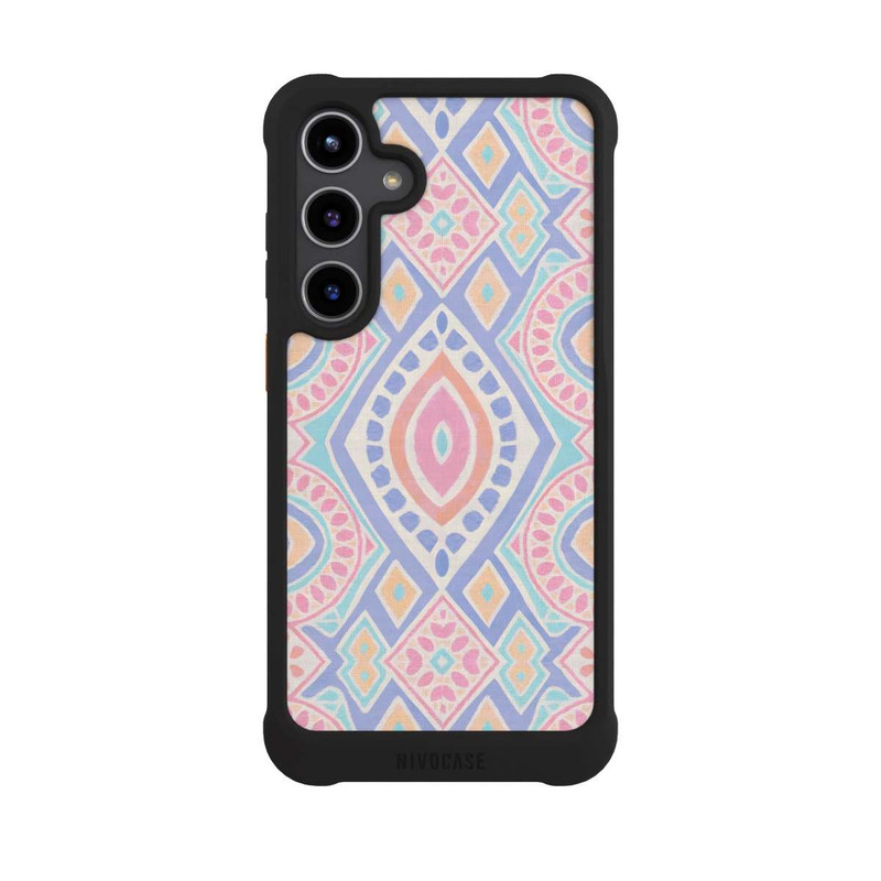 Galaxy S24 + NIVOmax Boho Geometric Mosaic Intricate Tribal Design