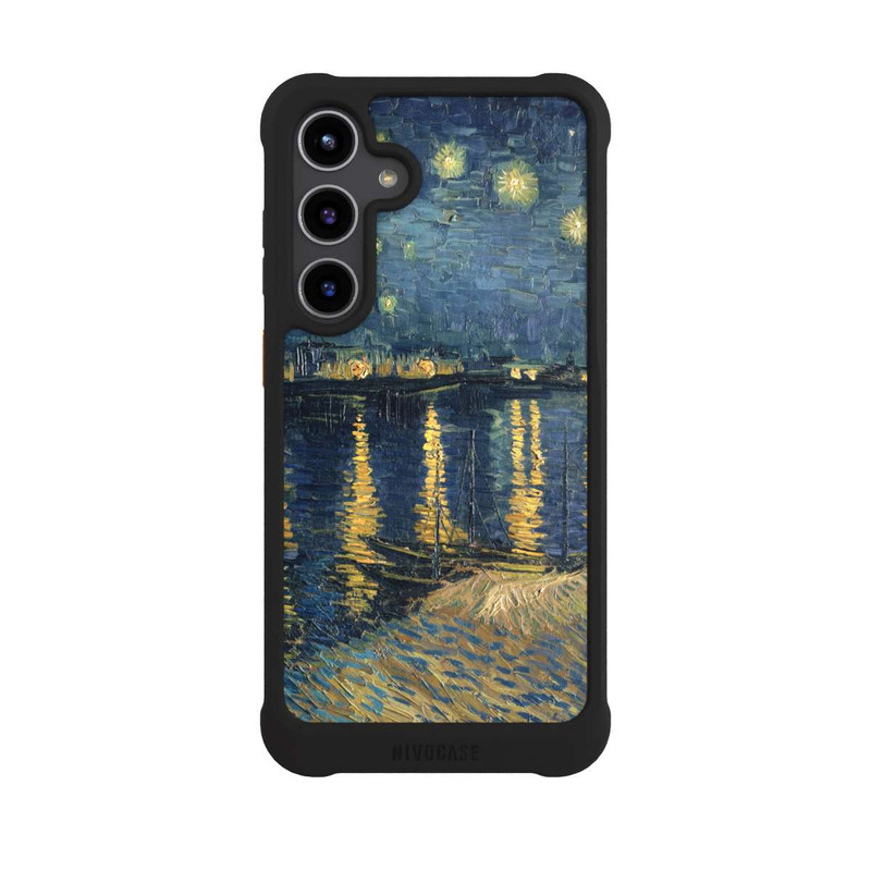 Galaxy S24 + NIVOmax Sternennacht über der Rhone