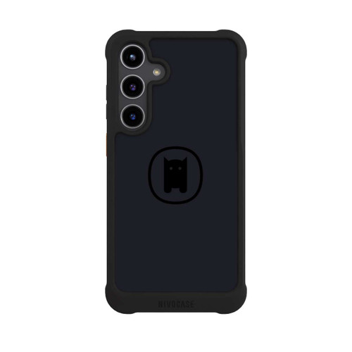 Samsung Galaxy S24+ NIVOmax Nivocase Logo Gross Schwarz Grau 