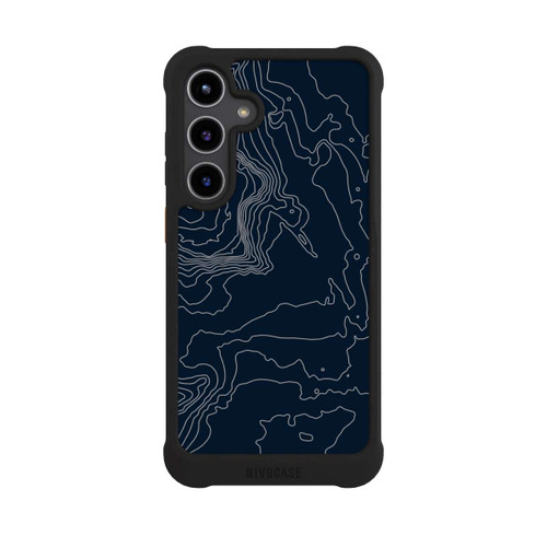 Samsung Galaxy S24+ NIVOmax Berg Höhenlinien Dunkel