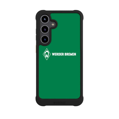 Samsung Galaxy S24+ NIVOmax Werder Bremen Schriftzug Raute Grün