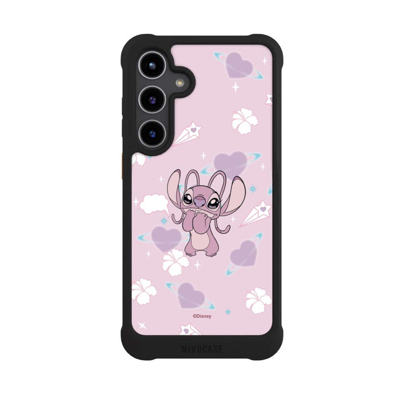 Galaxy S24 + NIVOmax Disney Classics Lilo & Stitch Angel Cute Pink