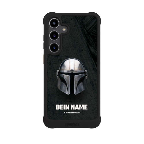 Samsung Galaxy S24+ NIVOmax Star Wars Mandalorian Black Helmet customisable