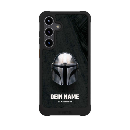 Samsung Galaxy S24+ NIVOmax Star Wars Mandalorian Black Helmet Personalisierbar