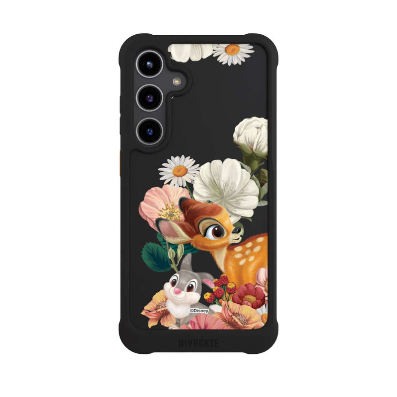 Galaxy S24 + NIVOmax Bambi und Klopfer Blumen Transparent