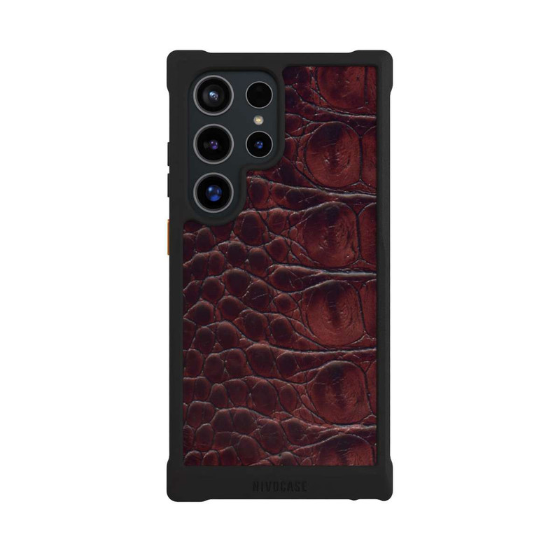 Galaxy S24 Ultra NIVOmax Cuir de Crocodile