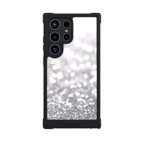 Samsung Galaxy S24 Ultra NIVOmax Pluie de Paillettes Argentées Look