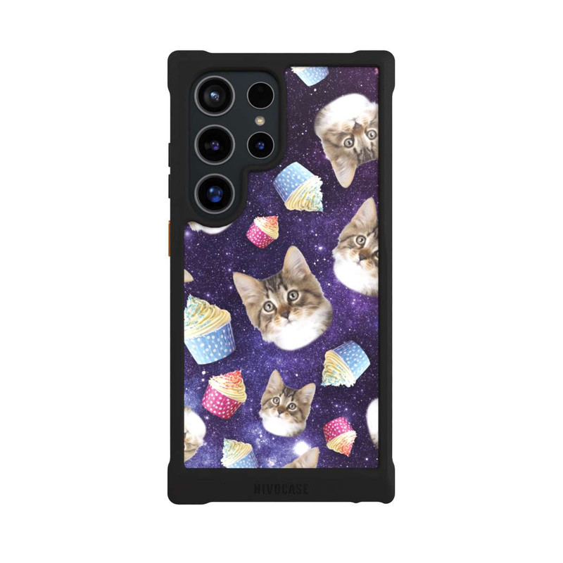 Galaxy S24 Ultra NIVOmax Crazy Galaxy Space Cats