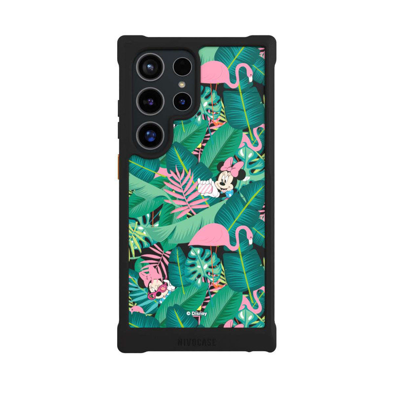 Galaxy S24 Ultra NIVOmax Minnie Été Feuilles de Palmier sans Fond