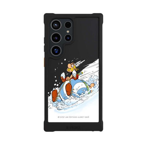 Samsung Galaxy S24 Ultra NIVOmax Astérix &amp; Obélix Luge Transparent