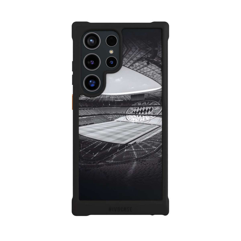 Galaxy S24 Ultra NIVOmax Stade FC Bayern - Noir Blanc
