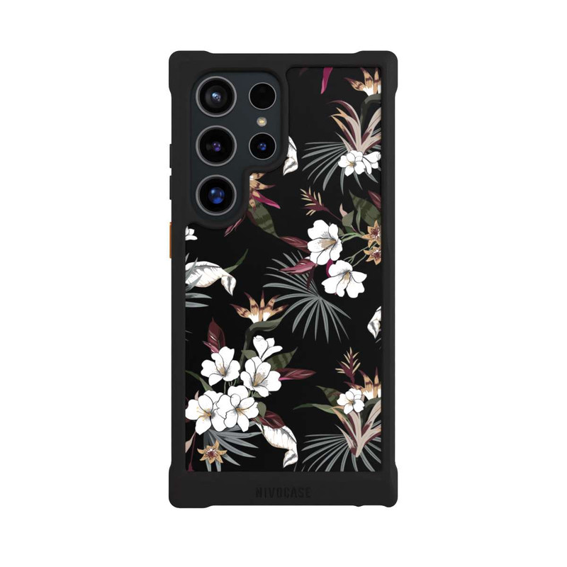 Galaxy S24 Ultra NIVOmax Flowers Black