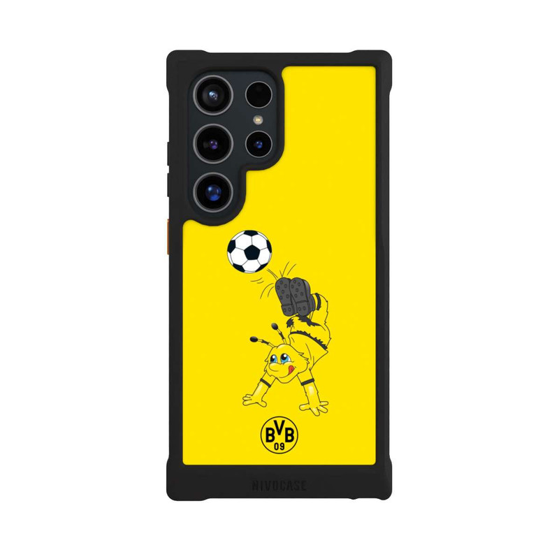 Galaxy S24 Ultra NIVOmax Emma mit Fussball - BVB