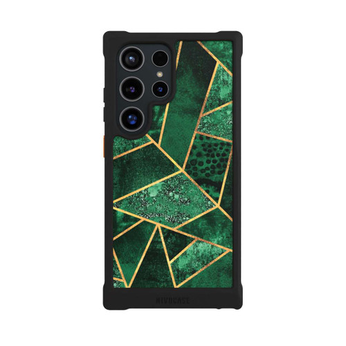 Samsung Galaxy S24 Ultra NIVOmax Tief Smaragdgrün Golddruck