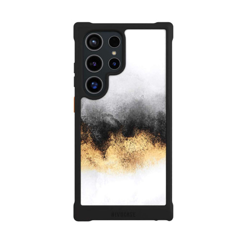 Samsung Galaxy S24 Ultra NIVOmax Grauer Himmelstaub Golddruck