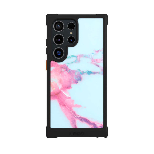 Samsung Galaxy S24 Ultra NIVOmax Hellblauer schillernder Adermarmor