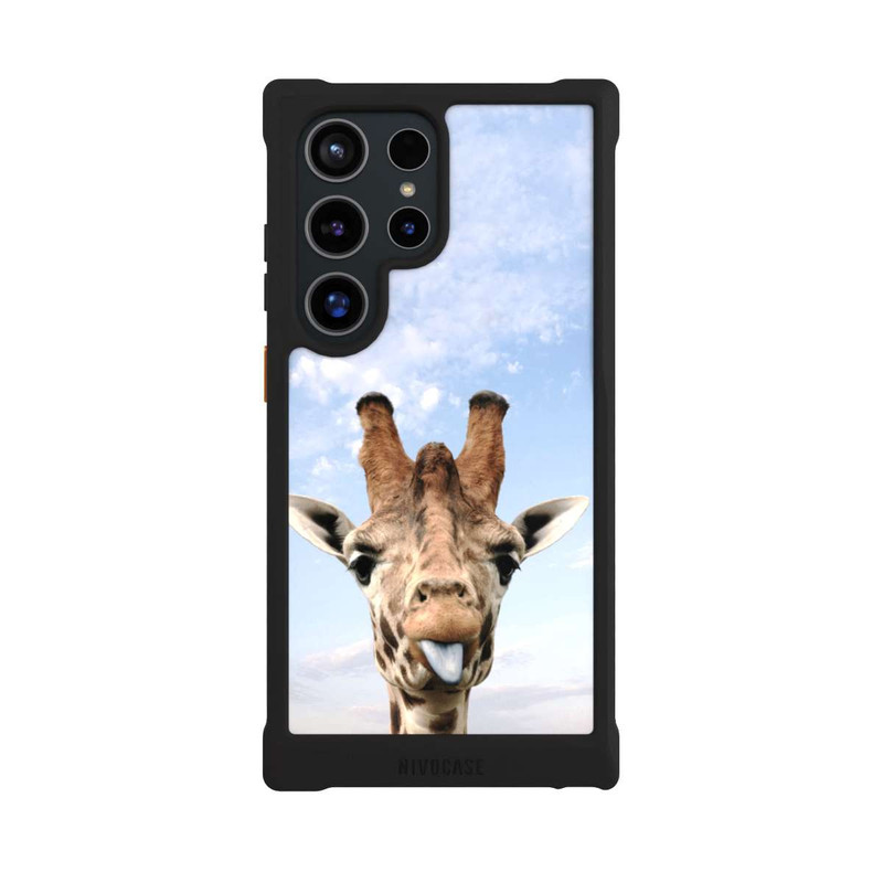 Galaxy S24 Ultra NIVOmax Giraffe auf der Straße
