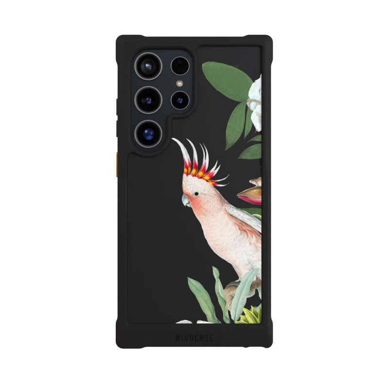 Galaxy S24 Ultra NIVOmax Fleurs de perroquet