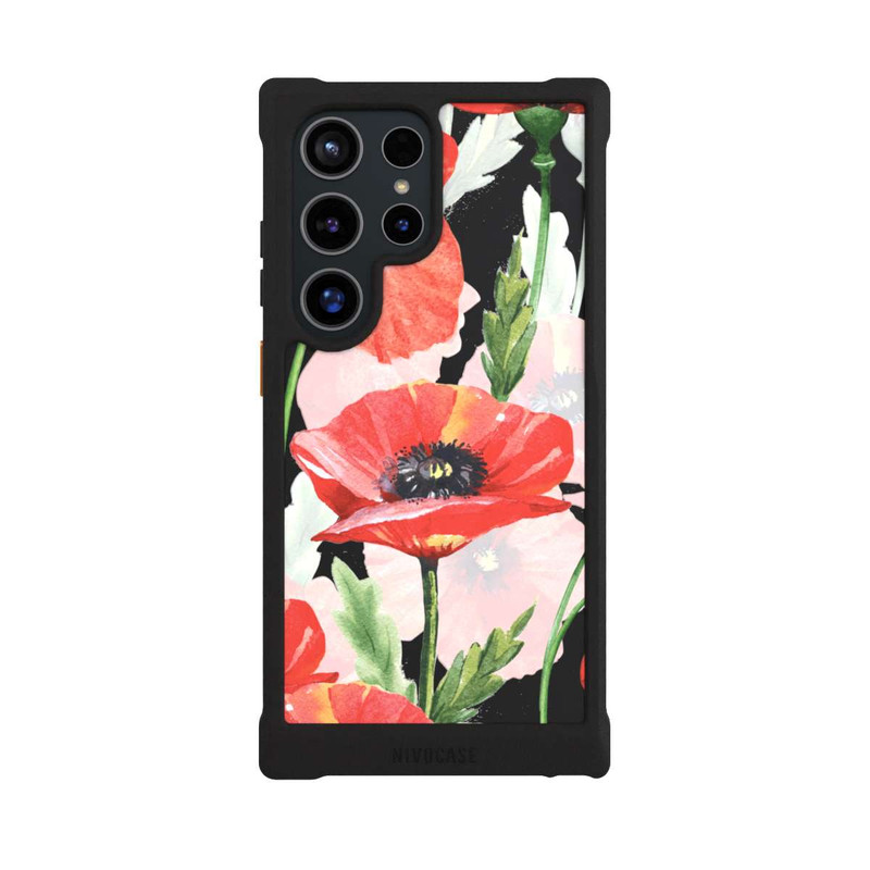 Galaxy S24 Ultra NIVOmax Prairie de Coquelicots sans Fond 