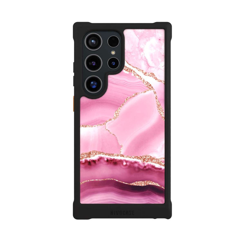 Galaxy S24 Ultra NIVOmax Meerjungfrauen Pink Marmor