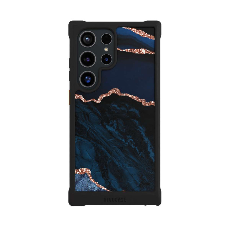 Galaxy S24 Ultra NIVOmax Nacht Blau Marmor Landschaft