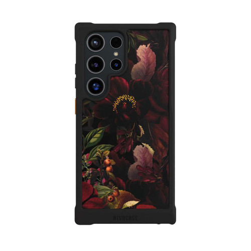 Samsung Galaxy S24 Ultra NIVOmax Champ de Fleurs Foncé