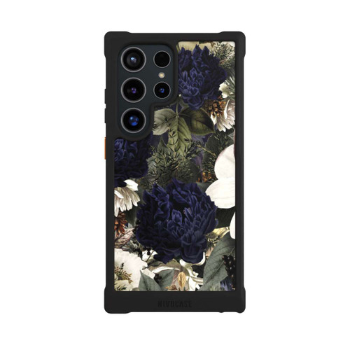 Samsung Galaxy S24 Ultra NIVOmax Dunkle Mitternachts Barock Vintage Blumen