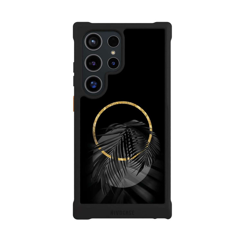 Galaxy S24 Ultra NIVOmax Feuille tropicale noire