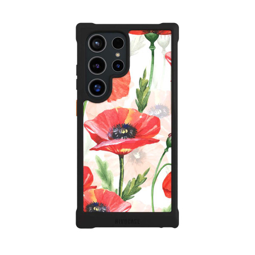 Samsung Galaxy S24 Ultra NIVOmax Wasserfarbe Mohnblumen
