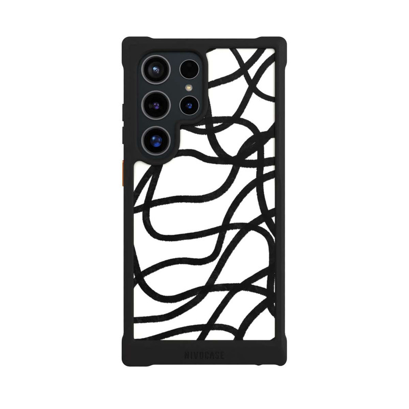 Galaxy S24 Ultra NIVOmax Lignes noires