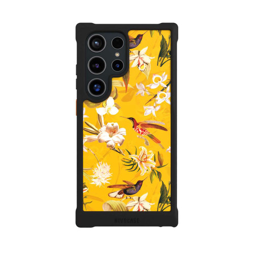 Samsung Galaxy S24 Ultra NIVOmax Kolibrimuster gelb