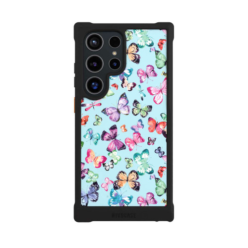 Samsung Galaxy S24 Ultra NIVOmax Butterflies Pink Orange Blue