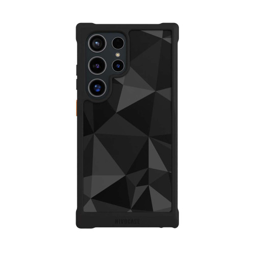 Samsung Galaxy S24 Ultra NIVOmax Polygonmuster schwarz