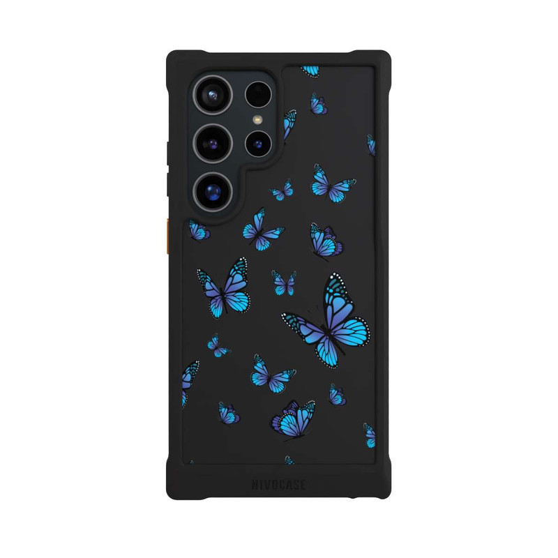 Galaxy S24 Ultra NIVOmax Motif papillon transparent