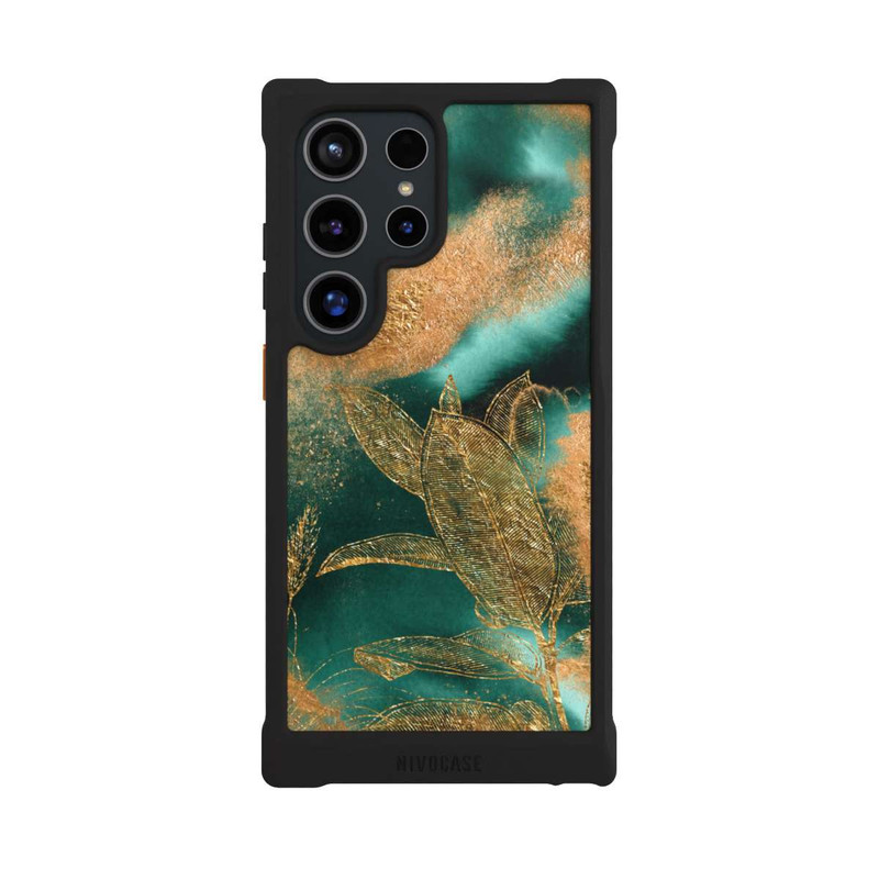 Galaxy S24 Ultra NIVOmax Gold und Grün Natur