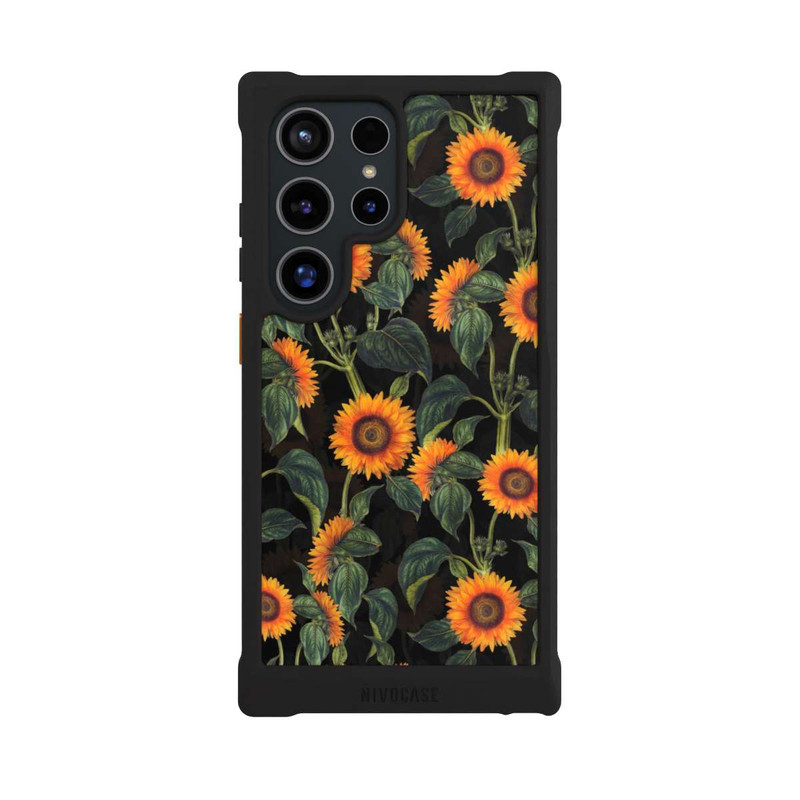 Galaxy S24 Ultra NIVOmax Sonnenblume schwarz