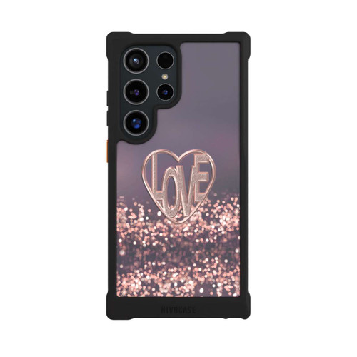 Samsung Galaxy S24 Ultra NIVOmax LOVE Glitzerrosa