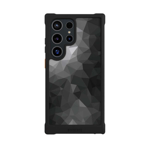 Samsung Galaxy S24 Ultra NIVOmax Polygonal Mosaic Schwarz/Weiß