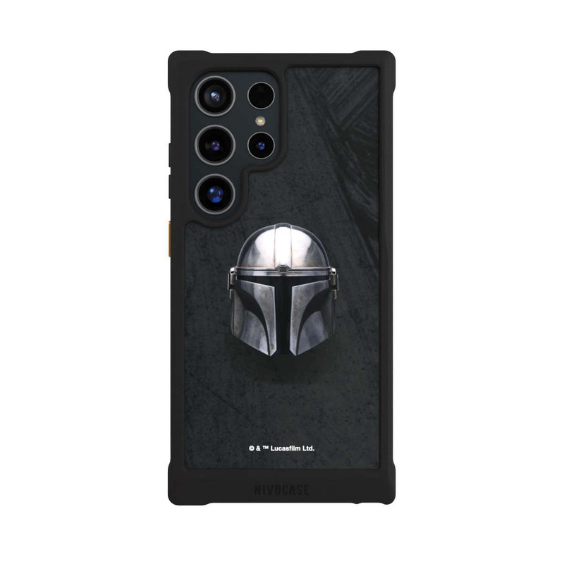 Galaxy S24 Ultra NIVOmax Schwarzer Mandalorianer Helm