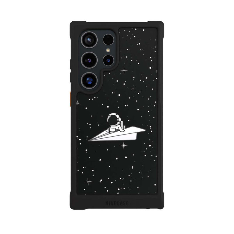 Galaxy S24 Ultra NIVOmax Astronaut Paper Plane Comic