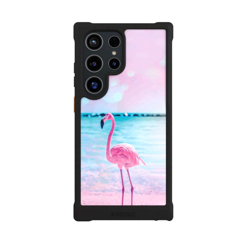 Galaxy S24 Ultra NIVOmax Fantaisie Flamant Rose