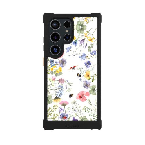 Samsung Galaxy S24 Ultra NIVOmax Bunte Frühlingsblumen und Bienen