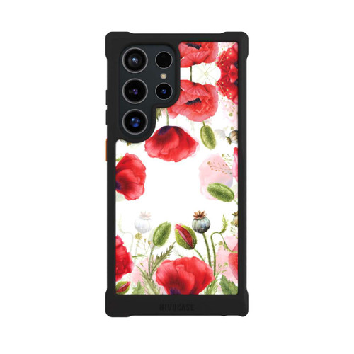 Samsung Galaxy S24 Ultra NIVOmax Rahmen aus Mohnblumen