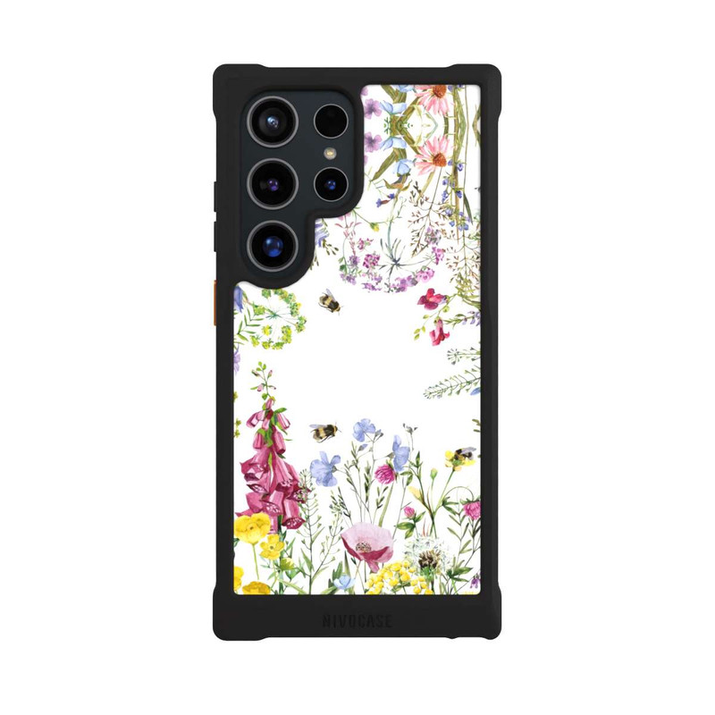 Galaxy S24 Ultra NIVOmax Cadre de fleurs sauvages des prés d'été