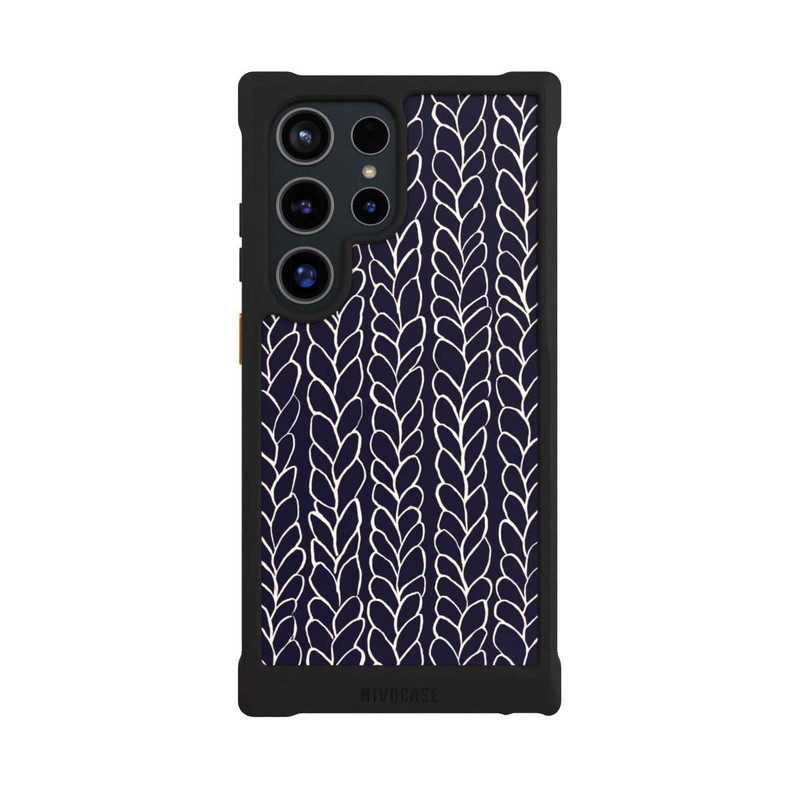 Galaxy S24 Ultra NIVOmax Tresses En Laine Dessins Marine